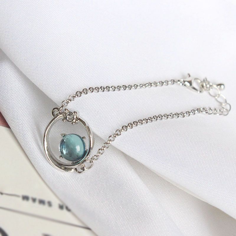 Gelang 18 Cm Adjustable Tangan-Anyaman Kulit Gelang untuk Wanita String BINTANG