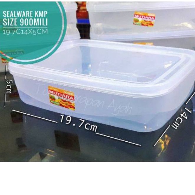 Toples Kotak Bening Toples Kotak. Sealware Tempat Makanan KMP 900