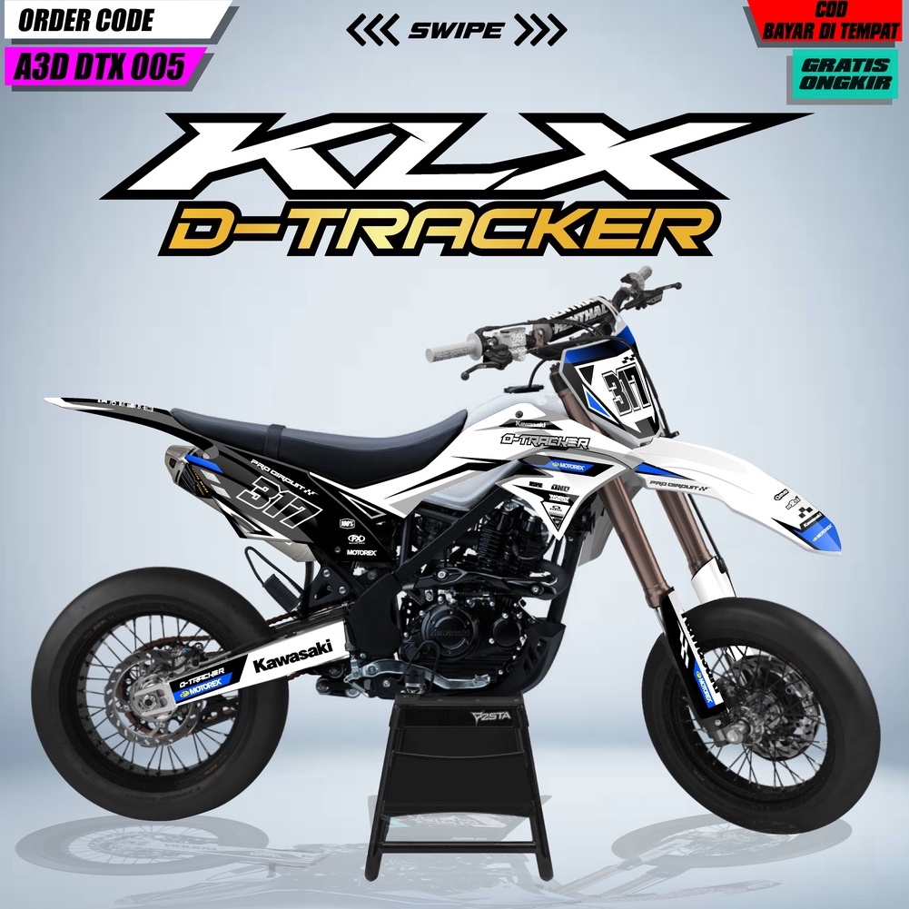 DECAL DTRACKER 150 stiker dekal klx dtracker full body custom decal klx dtracker hologram decal pela