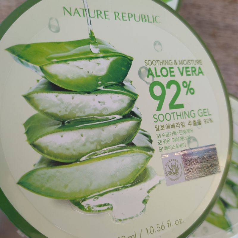 [READY] NATURE REPUBLIC ALOE VERA 92% SOOTHING GEL 300ML ORIGINAL