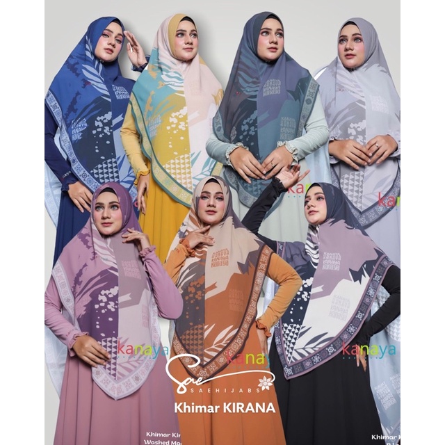 khimar printing KIRANA by Kanaya