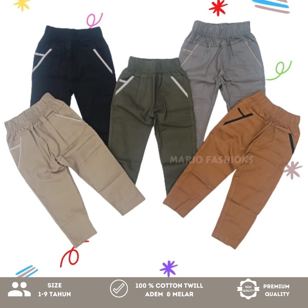 Celana Chino Anak Panjang 1thn s/d 9 thn Anak Laki-laki Dan Perempuan Bisa Pilih Warna MFS