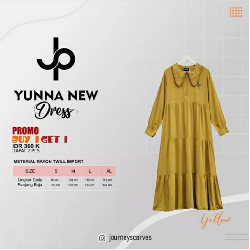 YUNNA DRESS BY JOURNEY #DRESS BRANDED#DRESS MURAH#MIDI DRESS