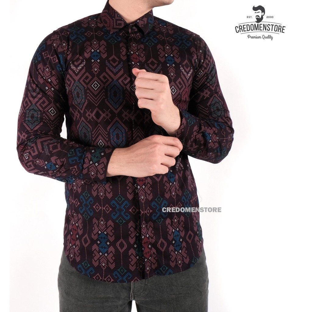 MODEL BAJU BATIK LENGAN PANJANG UNTUK KERJA Shopee Indonesia