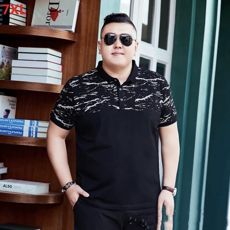 BAJU KAOS POLO JUMBO PRIA ATASAN KERAH COWOK BIGSIZE AARON PREMIUM KEKINIAN