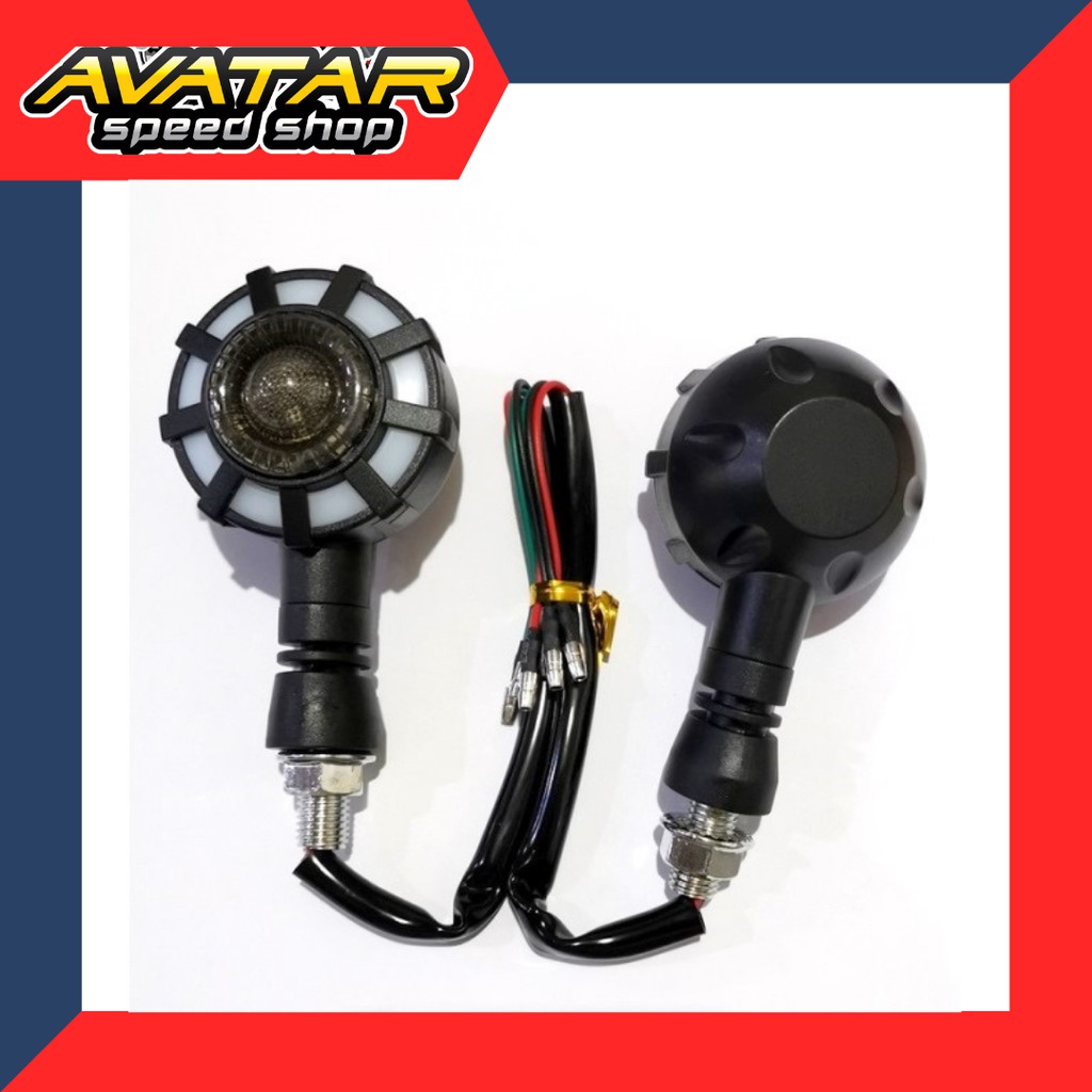 LAMPU SEN MOTOR PROJIE CR7 LED BLUE