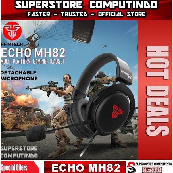 AKSESORIS PC GAMING FANTECH ECHO MH82 - GAMING HEADSET TERBAIK