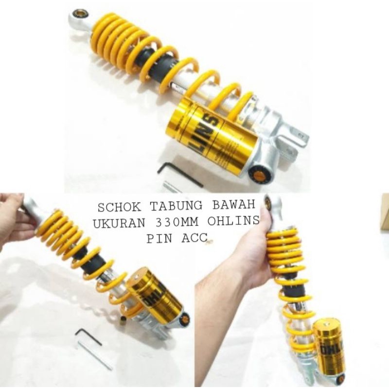 shock breaker belakang ohlins tabung bawah uk 330 mm motor vario 125 150 beat skoopy dll