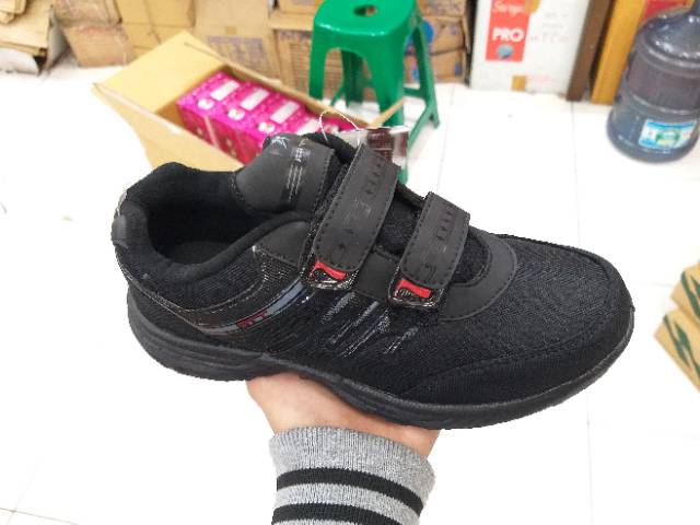 Sepatu Pro Att Original Full Black Hitam Sekolah Anak Laki-laki Lucu Tk Sd Murah