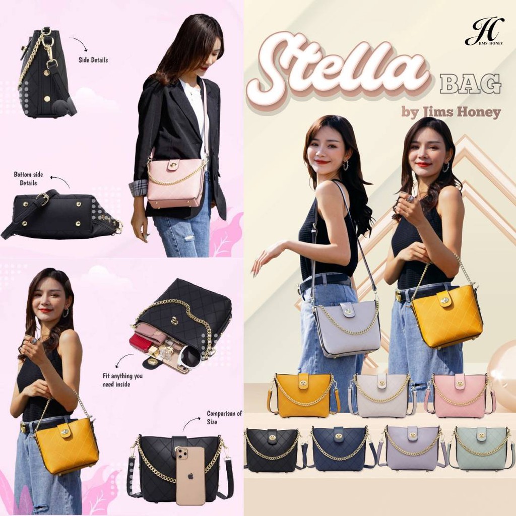 Tas Selempang Wanita JH STELLA BAG Jimshoney Jims Honey Fashion Impor Terbaru Cewe Korea Promo Murah