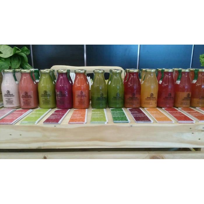 

GreenRoot - Paket Cleansing 1 hari - Cold Pressed Juice