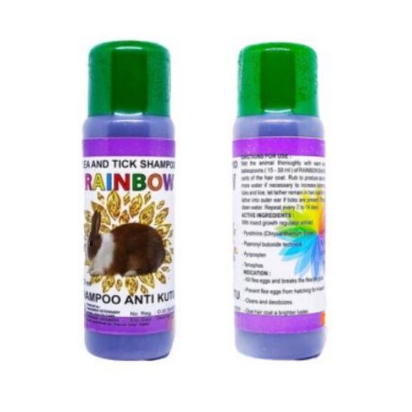 Rainbow Rabbit 125ml Sampo Shampo Anti Kutu Kelinci Flea Tick Shampoo