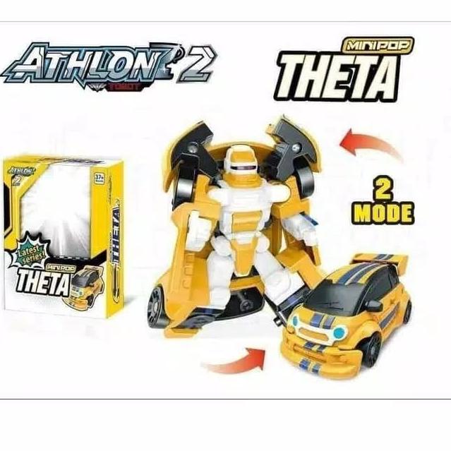 ✈ Robot Tobot Athlon Theta Alpha Beta / Mainan Anak Cowok Tobot Athlon - YELLOW-THETA ✳