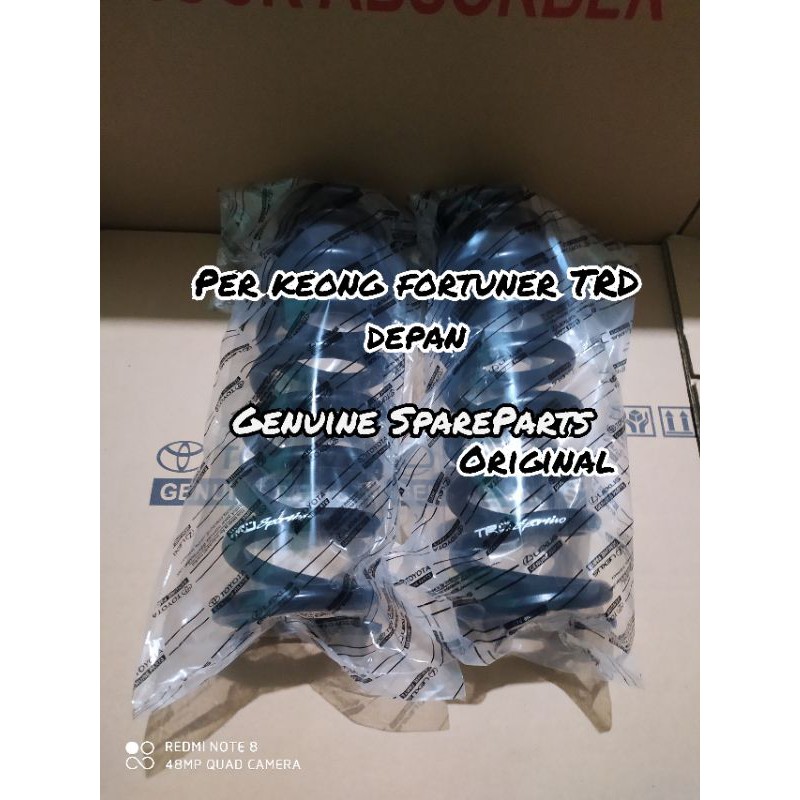coil spring per keong Fortuner TRD depan toyota perkeong Fortuner TRD depan 1 set kiri dan kanan 2pc