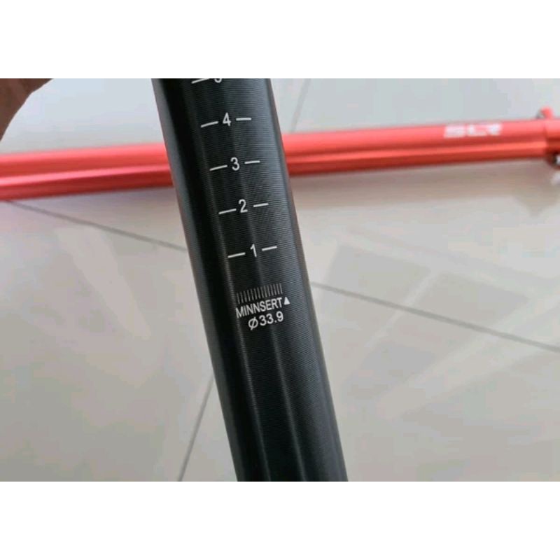 seatpost seli Merk SLR sepeda lipat tiang saddle sadel Diameter 33.9 mm panjang 60 cm 600 mm 33.9mm