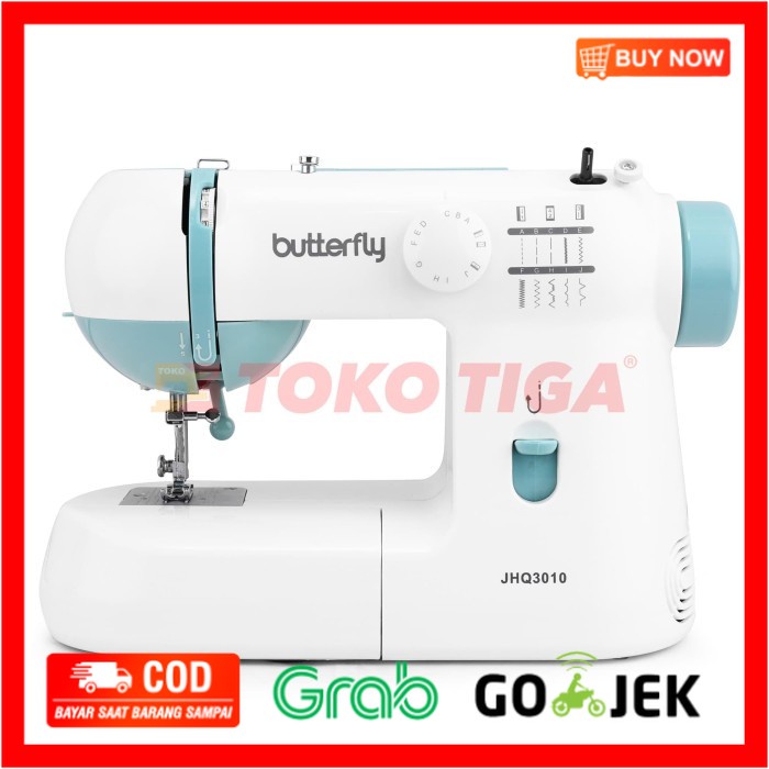 (BISA COD) Mesin Jahit BUTTERFLY JHQ-3010 / JHQ3010 (Multifungsi &amp; Portable)