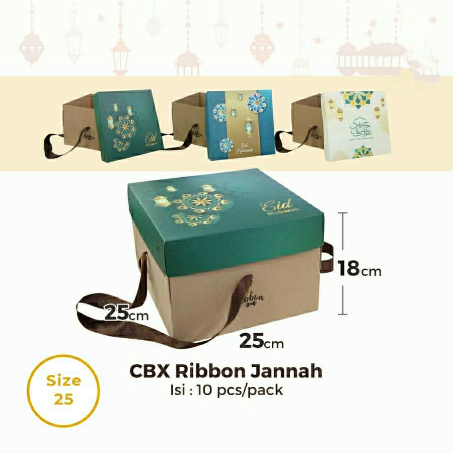 

Jual Cake Box Lebaran Idul Fitri Ukuran 25x25x18