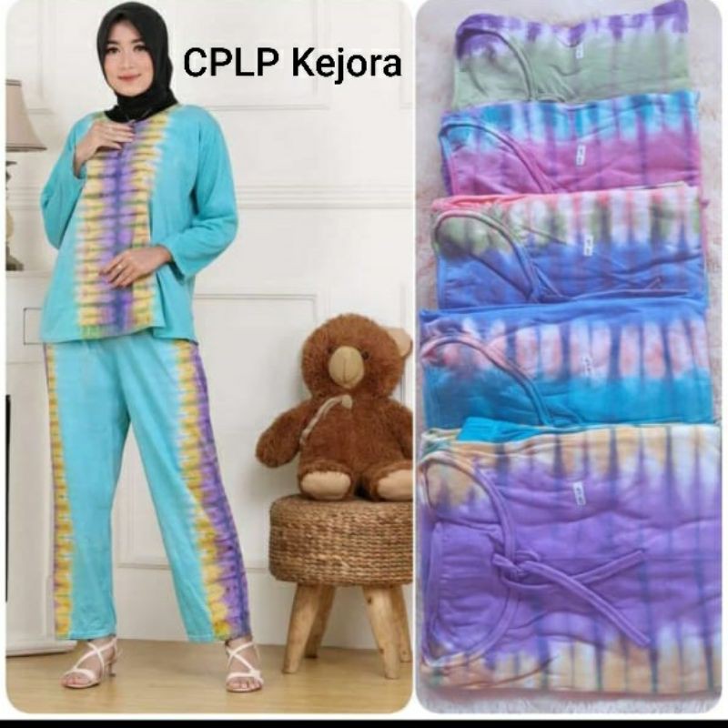 Piyama Tiedye Jumbo Bahan Kaos Combed Ld 120 cm