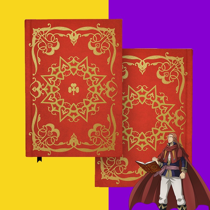 

Buku Fuegoleon Vermillion Grimoire Black Clover Anime Notebook Custom Diary Agenda Jurnal Cosplay Hardcover