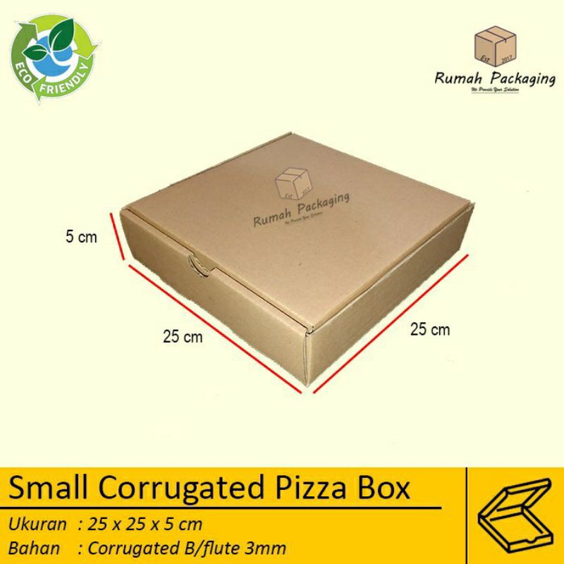 

KARDUS / BOX PIZZA Uk. 25x25x5 POLOS BARU