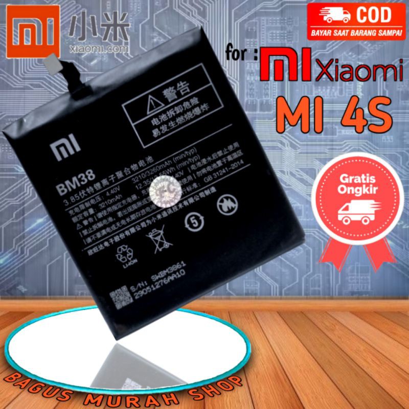 BATTERY BATERAI BATRE HP MI 4S BATRAI MI4S BM38 BATU BM-38 ORIGINAL