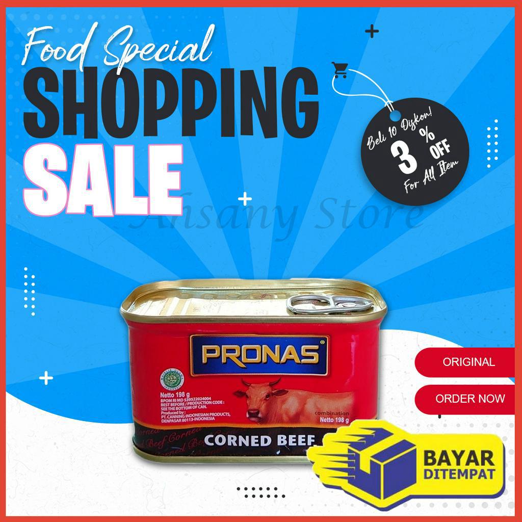 

Kornet Daging Sapi Pronas 198gr