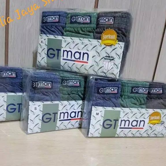 ✸ Celana Dalam Pria GT Man isi 3 - Celana Dalam Segitiga Pria - GT Man GMY ♙
