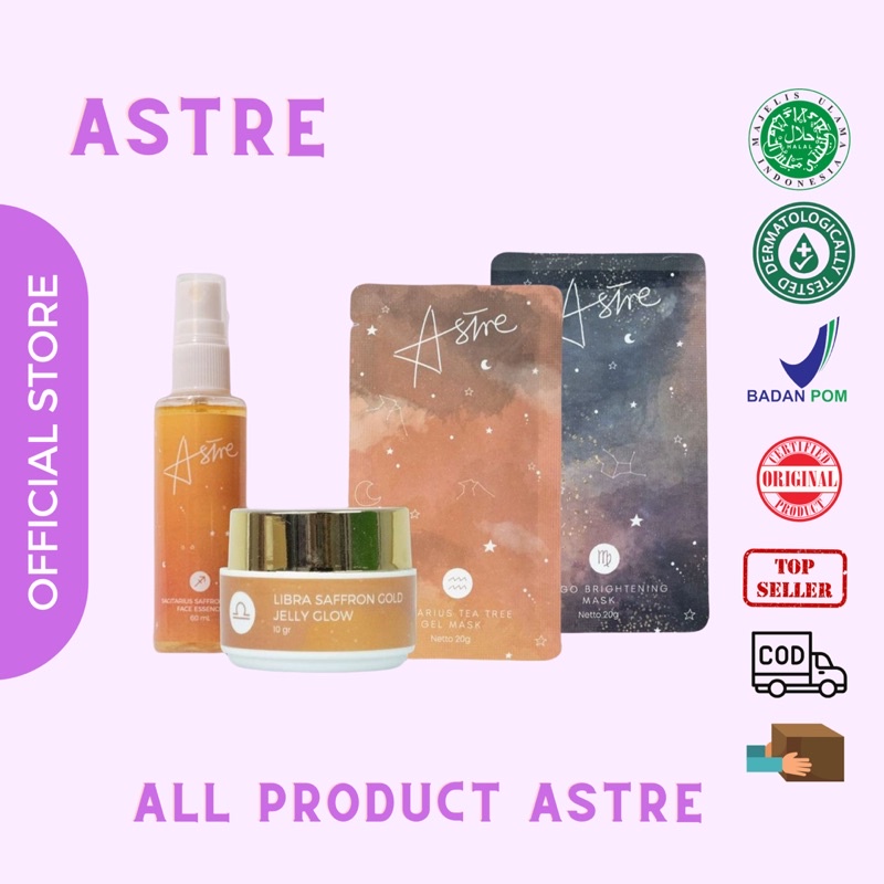 (AGEN) ASTRE LIBRA SAFFRON GOLD JELLY GLOW BPOM MENCERAHKAN WAJAH