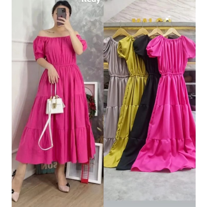 midi dress / dress bebidol / gamis bebidol