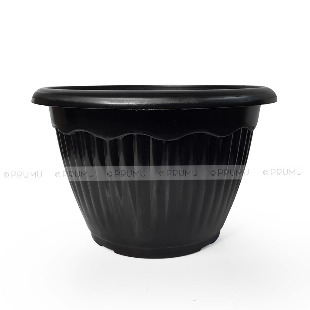6 Pot Bunga 30 cm- Pot Tanaman - Pot Plastik - Tempat Bunga - Tabulampot -  Clio Akasia 30