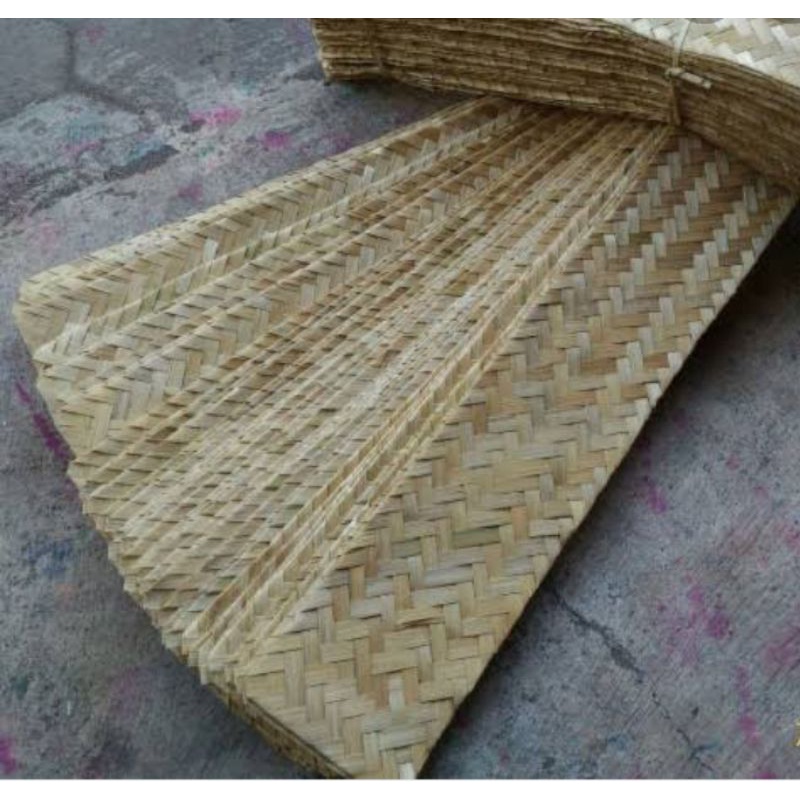 besek bambu anyaman pelapis sirip walet 15x100 cm