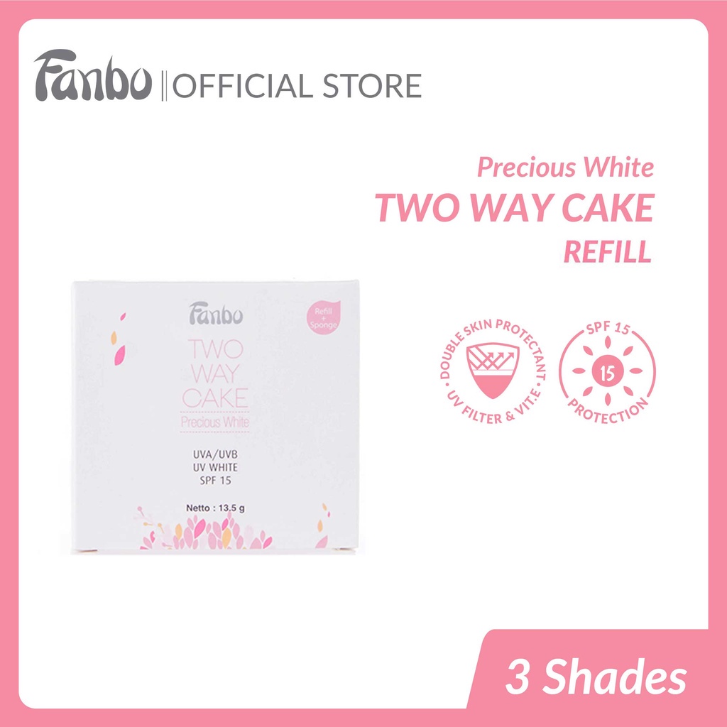 FANBO TWO WAY CAKE PRECIOUS WHITE REFILL