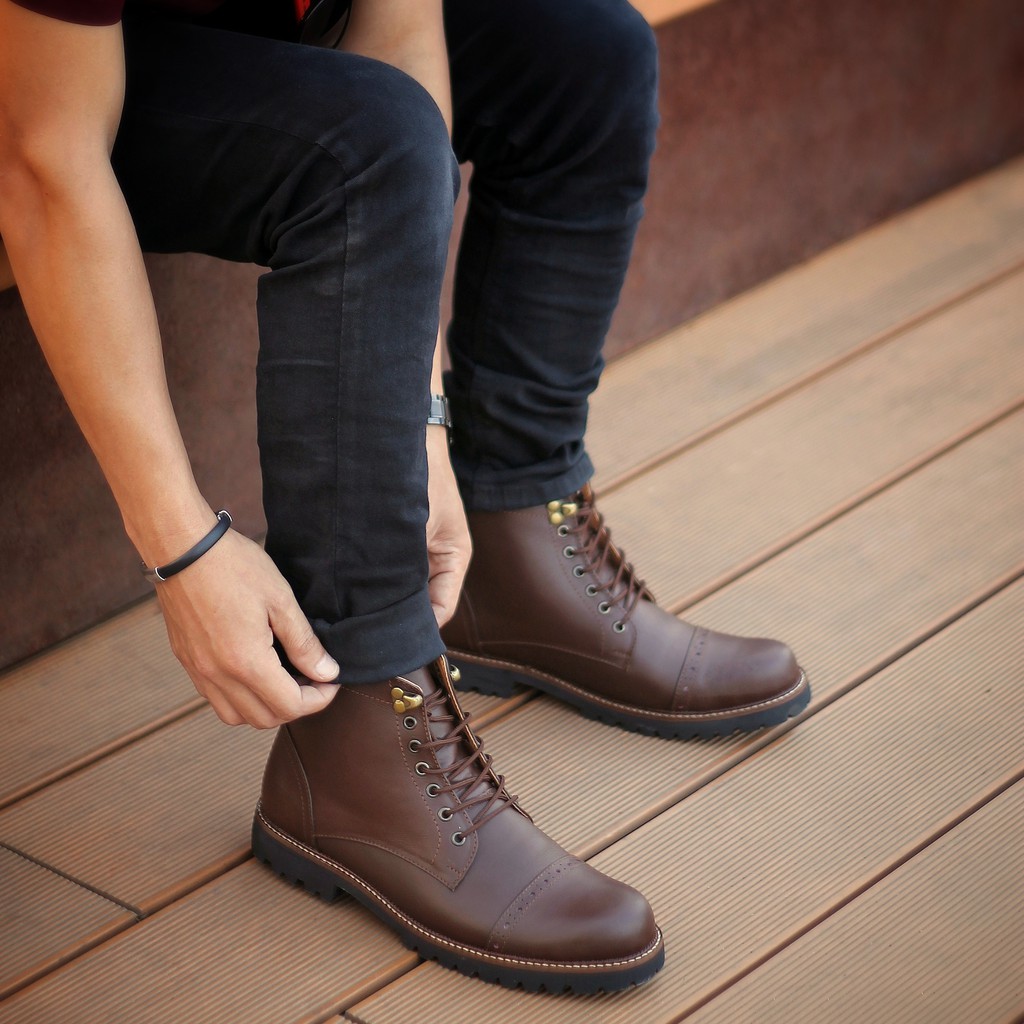 ARPEGIO BROWN (KULIT ASLI) |ManNeedMe x Reyl| Sepatu Safety Boots Pria ORIGINAL