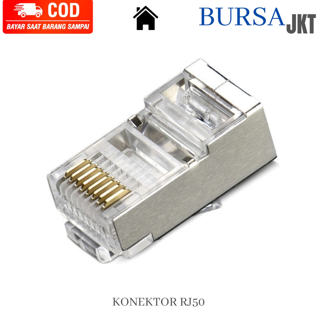 KONEKTOR ADAPTER MODUL JARINGAN RJ50 10 PIN ETHERNET