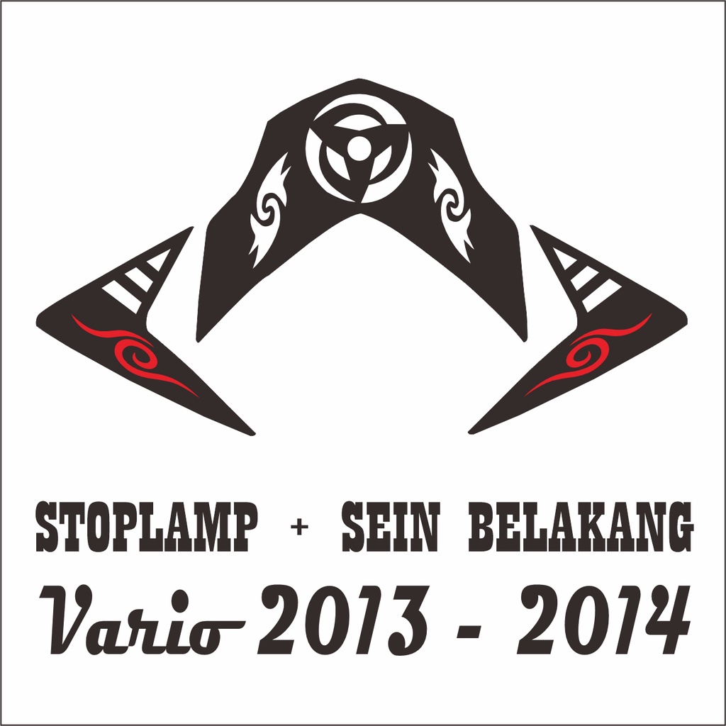 STIKER STICKER LAMPU BELAKANG / STOPLAMP VARIO  125 TH 2013