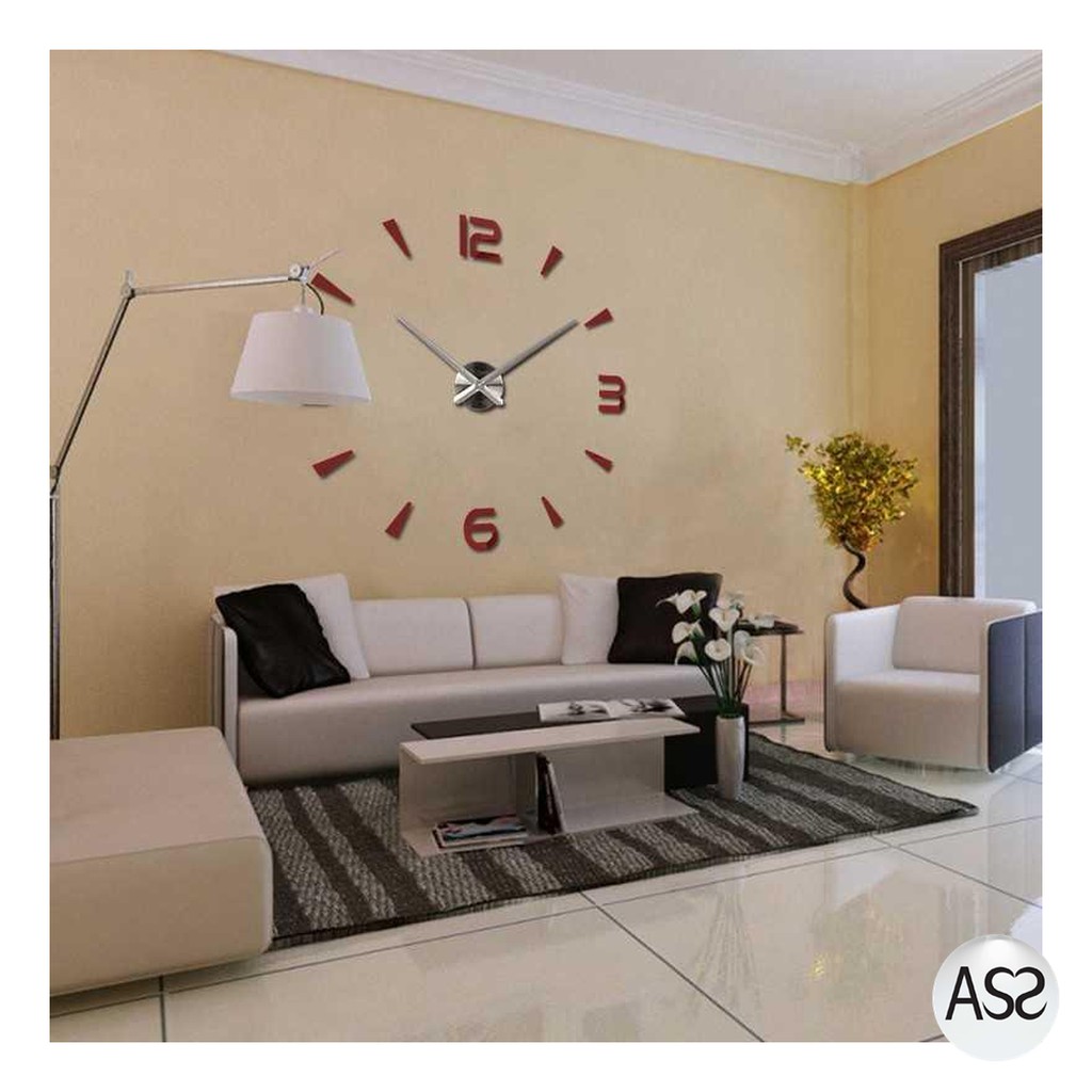 ASS Shop - Jam Dinding Besar DIY Giant Wall Clock Quartz 80-130cm - DIY-104