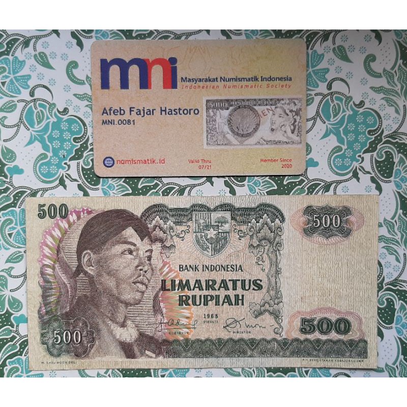 Uang Kuno Indonesia Rp. 500 Jendral Soedirman tahun 1968