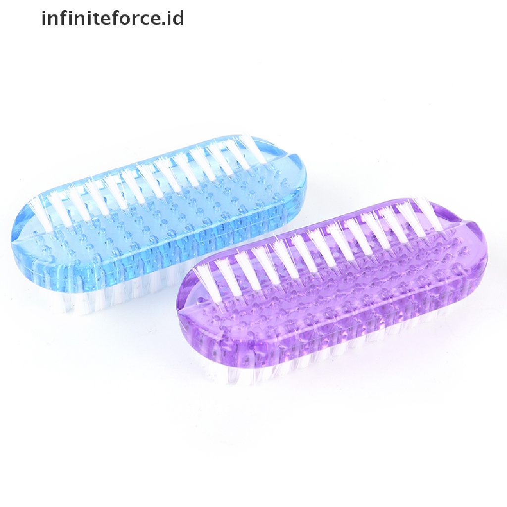 Infiniteforce.id Alat Pembersih Debu Nail Art Dua Sisi Bahan Plastik