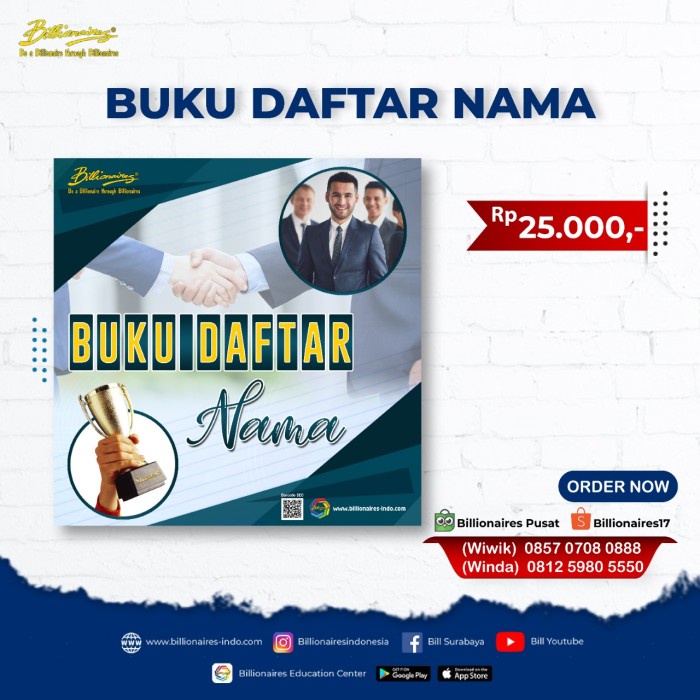 

BUKU DAFTAR NAMA