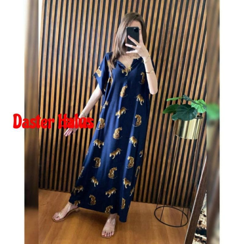 Daster Panjang Semata kaki Busui Kekinian Non Ruffle  AFERO STORE-LONG(MACAN NEVI)