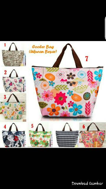 LUNCH BAG COOLER free  jelly ice bag tahan 12 jam ok  good quality