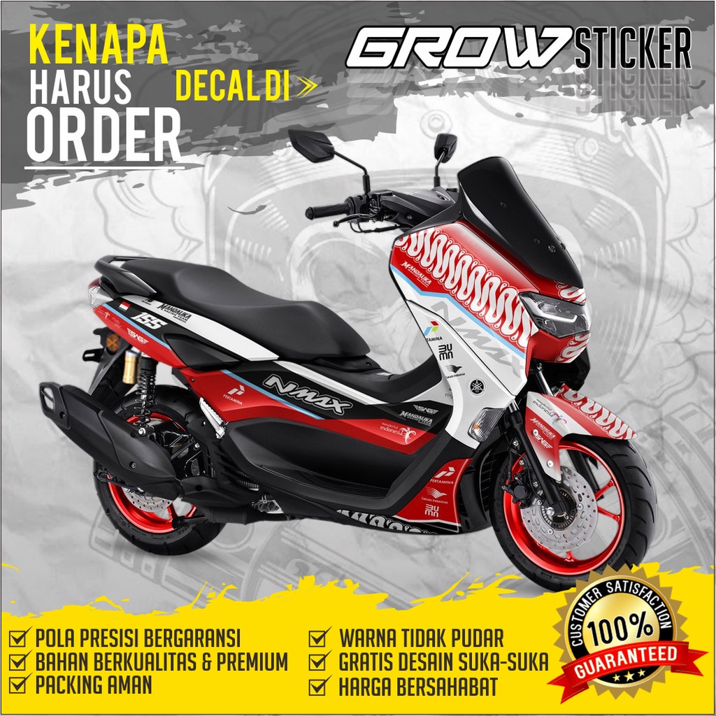 686 DEKAL STICKER New All Nmax 2020 DECAL Yamaha Nmax New Variasi list Motor Motif MANDALIKA GROW18