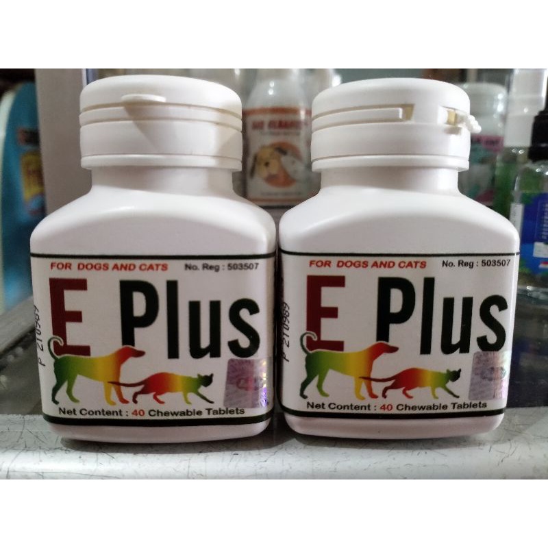 E PLUS 40 Tablets - For Dogs and Cats