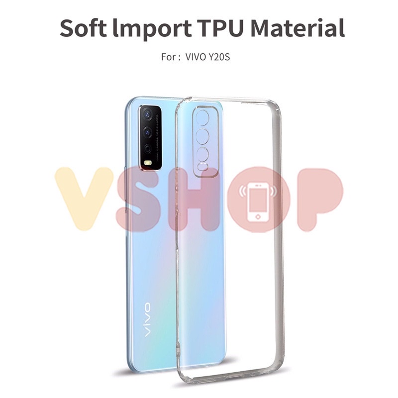 SOFTCASE TRANSPARAN VIVO Y20 Y20S Y12S PREMIUM CLEAR SOFT CASE