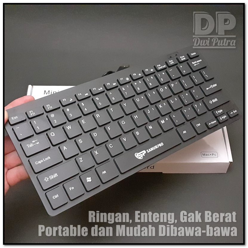 KEYBOARD MINI SANURPRO K-1000 / K-2000 // CHOCOLATE USB K1000 // OFFICE MULTIMEDIA // LAPTOP ANDROID CHOCO