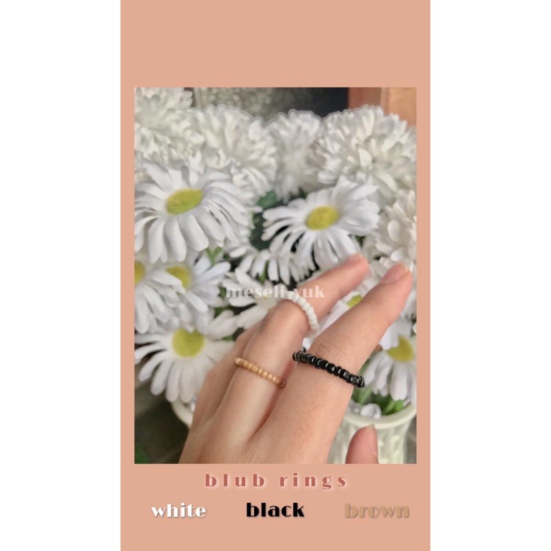 Single Camelia Vol.1 Candy Glow Road Lamp Fan’s Beads Ring / Cincin Mute / Cincin Manik Aesthetic