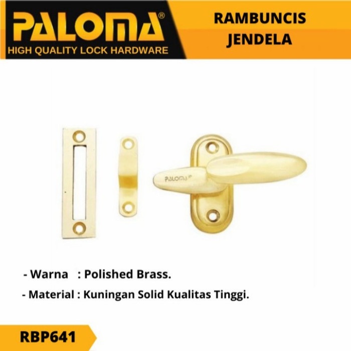 Paloma Kunci Jendela Rambuncis Pavia RBP 641 RBP 642 RBP 644