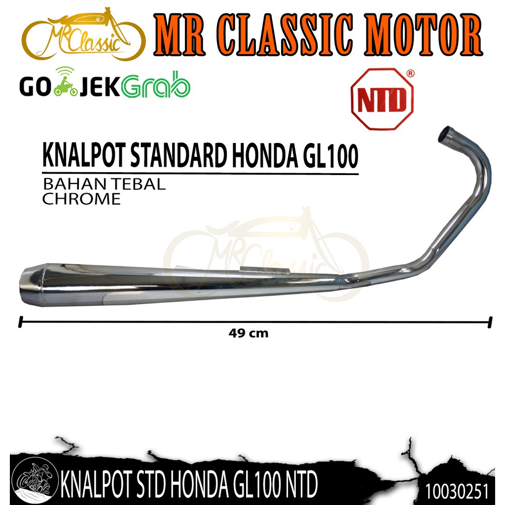Knalpot Standard Honda GL100 NTD
