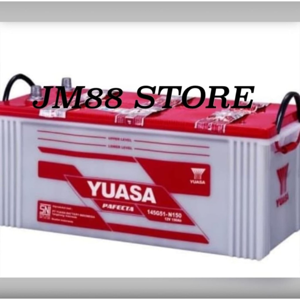 Aki mobil / Battery type yuasa 145G51 / N150 12 V 150AH / Aki kering yuasa / Aki yuasa N150