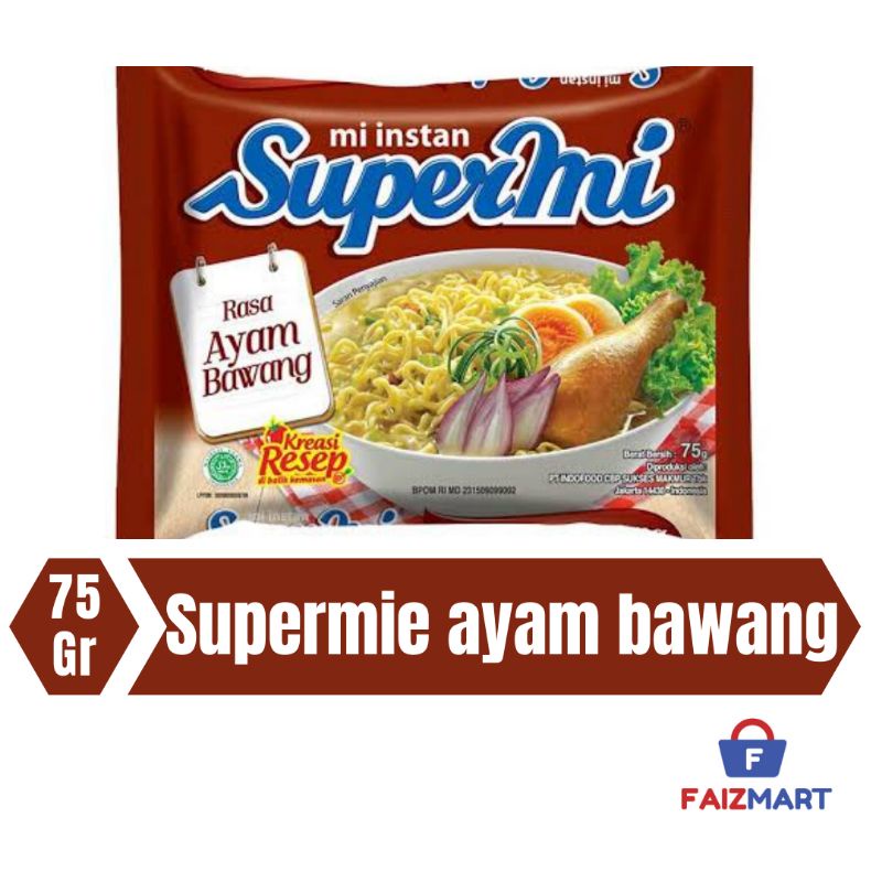 

Supermie ayam bawang 75gr